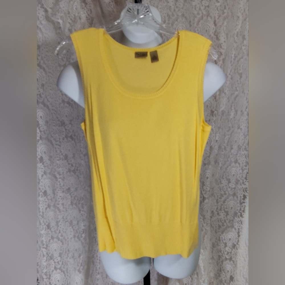 Nue Options Yellow Sleeveless Tank Top NWOT